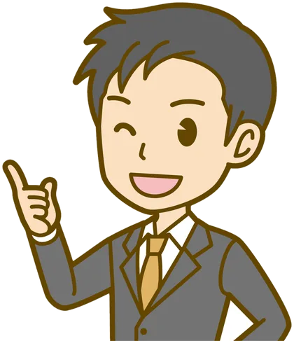 納得する男性